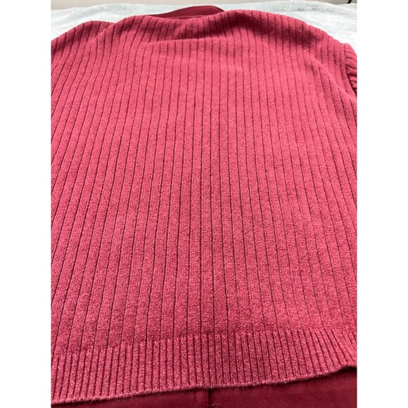 Alfred Dunner Womens XL Burgundy Corduroy Shacket Button-Up Jacket - Picture 10 of 13